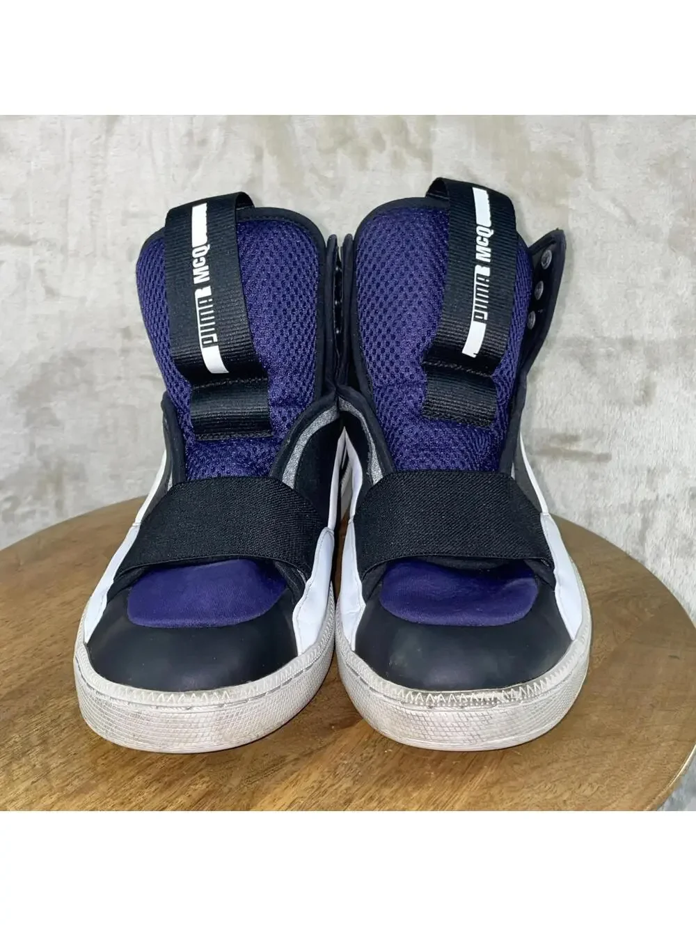 Puma Mcq Brace Mid Unisex Gray Astral Aura-Blk-Wht-Glacier Men US 8 *NO SHOELACE